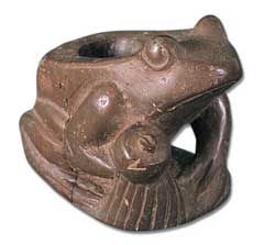 Frog Effigy Pipe