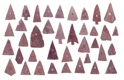 Brass arrowheads