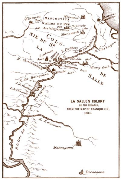 Map of LaSalle's Colony