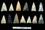 Chipped-stone arrowheads