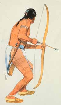 Man with bow and arrow