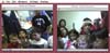 third graders videoconference 
with their classmates